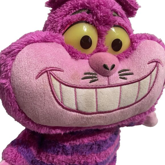 Disney Junior Alice’s Wonderland  Cheshire Cat Plush 2022 Chat & Glow Lights up - Picture 5 of 11